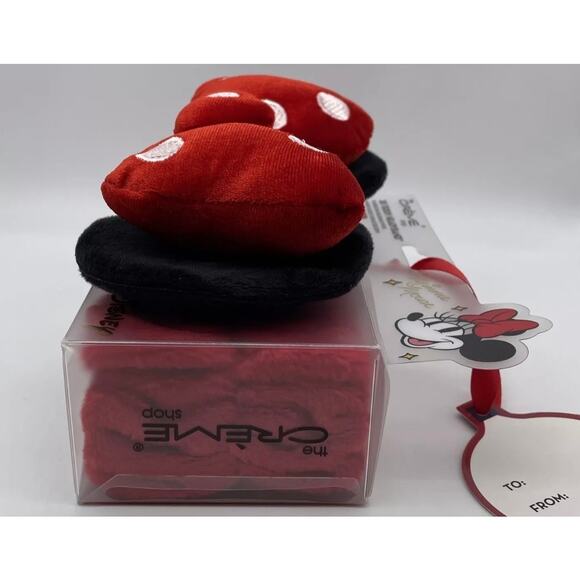 THE CREME SHOP - SPECIAL ED. MINNIE MOUSE 3D TEDDY PLUSH HEADBAND VELVET RED BOW - Picture 3 of 7